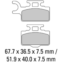 FERODO BRAKE PADS - FDB2110SG (PK = 2 Pads) [BQ20]