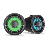 Garmin Fusion® XS Series Marine Wake Tower Speakers - 6.5" 200W with RGB LED Lighting - Sports Black