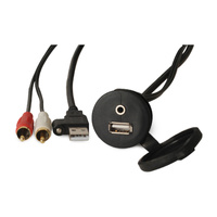 Garmin Fusion® Panel Mount USB/3.5mm AUX Connector