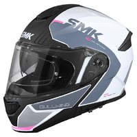 SMK Gullwing Helmet - Kresto GL169 - White/Grey/Pink - L