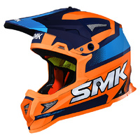 SMK Allterra Helmet - X-Throttle MA575 - Matt Blue/Orange/Blue - 2XL