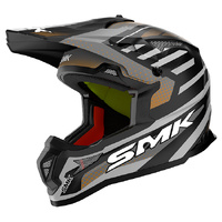 SMK Allterra Helmet - Bulldozer MA267 - Matt Black/Grey/Orange - XS