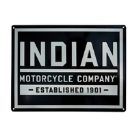 Indian Motorcycle Genuine Established Block Sign
