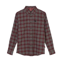 Indian Motorcycle Genuine Men's Phoenix Plaid Shirt - Gray