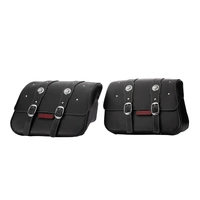Indian Motorcycle Genuine Scout Black Leather Saddle Bag Pair