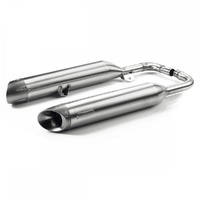 Triumph Genuine Brushed Vance & Hines Exhaust - BOBBER 2017-, SPEEDMASTER 2018- | SKU: A9600546