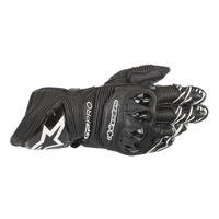 GP PRO R2 GLOVES Black White F