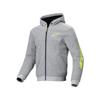 CHROME V2 SPORT HOODIE | GRAY HEATHER FLURO-YELLOW (9232) / 64 (2XL)