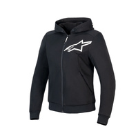WOMENS CHROME V2 SPORT HOODIE | BLACK WHITE (0012) / 60 (L)