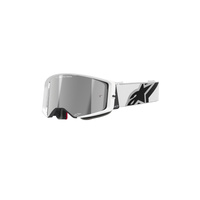 Alpinestars Moto Supertech Corp Goggle | White (2055) | Mirror Silver Lens