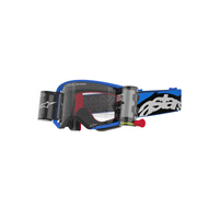 Alpinestars Moto Supertech Stream Goggle | Blue (7216) | Clear Lens Roll Off