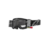 Alpinestars Moto Vision8 Corp Goggle | Black (1529) | (Clear Lens Roll Off)