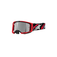 Alpinestars Moto Vision8 Luar Goggle | Red Black (3080) | Mirror Silver Lens