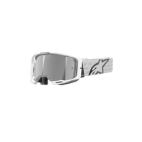 Alpinestars Moto Vision8 Corp Goggle | White (2055) | Mirror Silver Lens