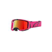 Alpinestars Moto Vision8 Corp Goggle | Pink (3083) | Mirror Red Lens
