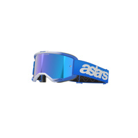 Alpinestars Moto Vision5 Blaze Goggle | Blue (7271) | Mirror Blue Lens
