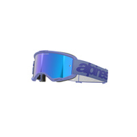Alpinestars Moto Vision5 Wordmark Goggle | Purple (3116) | Mirror Blue Lens