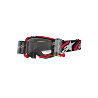 Alpinestars Moto Vision8 Luar Goggle | Red Black (3128) | Clear Roll Off Lens