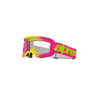 Alpinestars Moto Vision5 Wordmark Goggle | Pink Fluro Yellow (3121) | Clear Lens