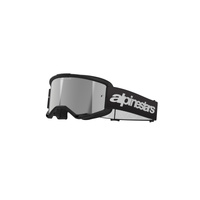 Alpinestars Moto Vision3 Wordmark Goggle | Black (1456) | Mirror Silver Lens
