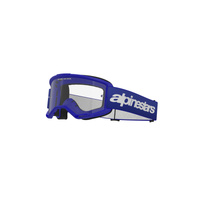 Alpinestars Moto Vision3 Wordmark Goggle | Blue (7189) | Clear Lens