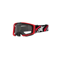 Alpinestars Moto Vision8 Luar Goggle | Red Black (3113) | Clear Lens