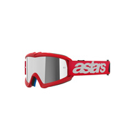 Alpinestars Moto VisionYouth Blaze Goggle | Red (3094) | Mirror Silver Lens
