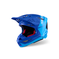 (MX26) Supertech SM10 Flood Helmet Ece 22.06 | Metal-Blue Med-Blue Black Carbon M&G