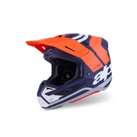 (MX26) Sm7 Core Helmet Ece06 | Orange Blue Matt (0408)