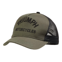Triumph Genuine Coast Trucker Hat - Khaki/Black