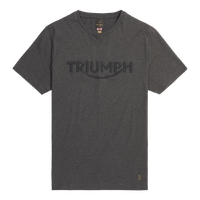 Triumph Genuine Bamburgh Embroidered Logo Tee - Black Marl