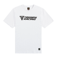 Triumph Genuine Racing Logo Tee - White