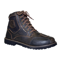 MotoDry Roadster Rubbed Boots - Brown/Black