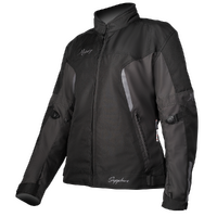 MotoDry Sapphire Ladies Jacket - Black/Anthracite