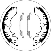 SBS 2051 BRAKE SHOES | WITH SPRINGS