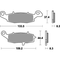 SBS 705SP FRONT PADS | EVO SINTER STREET