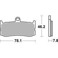 SBS 864SP FRONT/REAR PADS | EVO SINTER STREET
